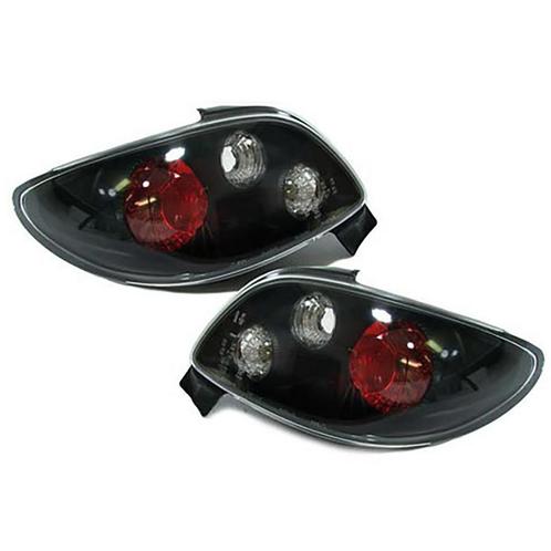 Achterlichten Peugeot 206 cc Lexus look zwart, Auto-onderdelen, Overige Auto-onderdelen, Ophalen of Verzenden