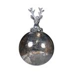 decoratie bal hert antiek zilver 10cm, Huis en Inrichting, Woonaccessoires | Overige, Verzenden, Nieuw