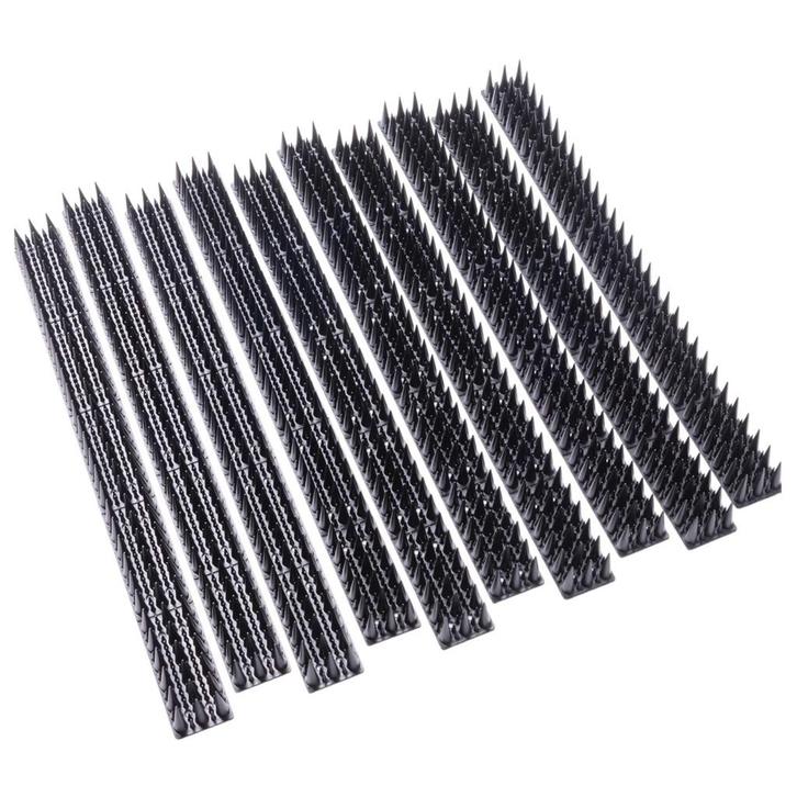 Antiklimstrips - 5 meter (10x 50 cm) - Zwart - Duivenpinnen, Huis en Inrichting, Woonaccessoires | Overige, Nieuw, Verzenden