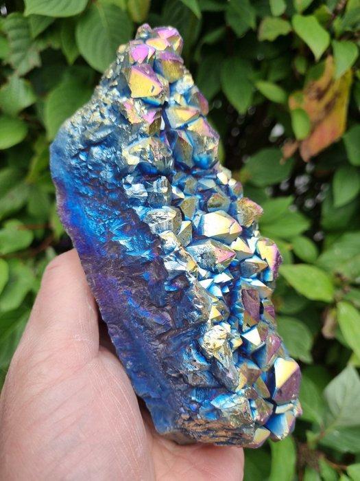 Very large Titanium Aura Quartz Crystal Kristalcluster -, Verzamelen, Mineralen en Fossielen