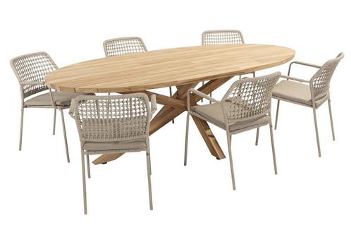 Taste by 4 Seasons Barista tuinset latte met Prado teak, Tuin en Terras, Tuinsets en Loungesets, Ophalen of Verzenden