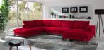 U-Bankstel Stroe - loungebanken - Rood, Nieuw, 150 cm of meer, Stof, 300 cm of meer