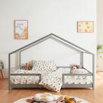 Kinderbed Treviolo met uitvalbeveiliging 120x200 cm grijs [e, Huis en Inrichting, Slaapkamer | Bedden, Verzenden, Nieuw