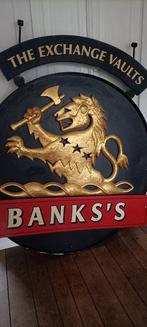 Banks,s beer pub bord - Reclamebord - gietijzer en hout, Antiek en Kunst