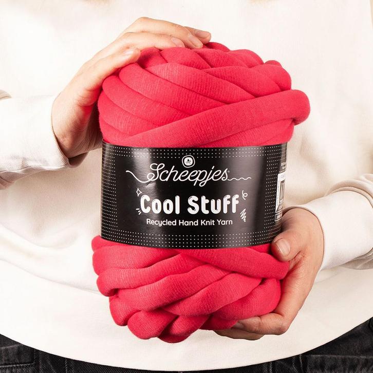 Scheepjes Cool Stuff - 504 Berry Pop - Gerecycled Garen Ha, Hobby en Vrije tijd, Breien en Haken, Ophalen of Verzenden