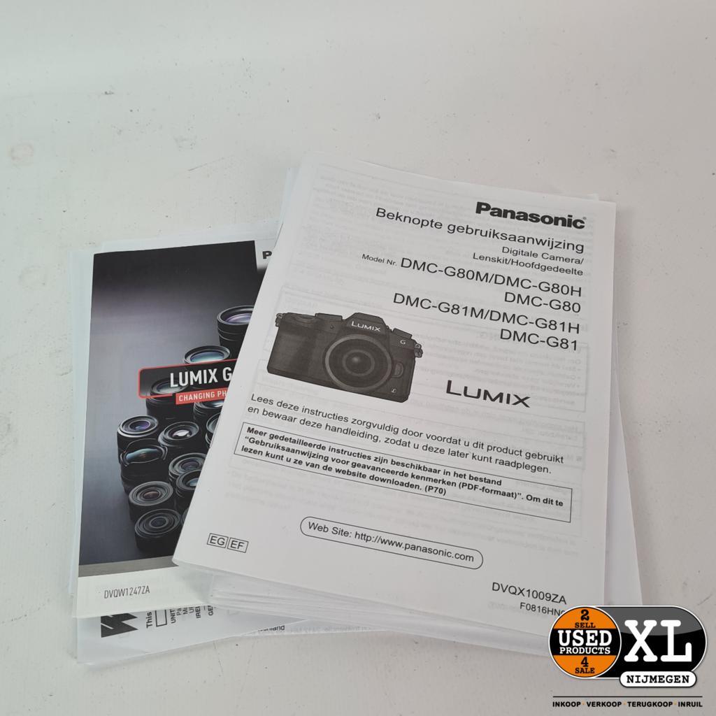 condoom Losjes onaangenaam ≥ Panasonic Lumix DMC-G80H Digitale Camera Body | Nette Staat —  Fotocamera's Digitaal — Marktplaats