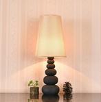 Tafellamp Modern Bruine Kap 52 cm - Valott Sinappi, Huis en Inrichting, Lampen | Overige, Nieuw, Verzenden