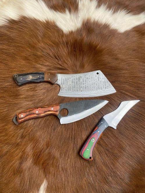 Hand Forged in fire - Keukenmes - Amerikaans Handgemaakt:, Antiek en Kunst, Antiek | Keukenbenodigdheden