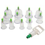 20-delige cupping set met 6 formaten cups en pomp, Sport en Fitness, Massageproducten, Ophalen of Verzenden, Nieuw