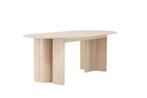 Ovale Eettafel Tyson 220x100 cm Eikenhout Whitewash Fineer, Huis en Inrichting, Tafels | Eettafels, Verzenden, Nieuw