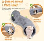 Kattentunnel - Kattenspeelgoed - Kattenspeeltjes - Grijs - N, Dieren en Toebehoren, Kattenspeelgoed, Verzenden, Zo goed als nieuw
