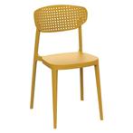 Stoel | COMO | Kunststof | Mustard | In-/Outdoor |, Verzenden, Nieuw in verpakking
