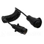 Spiraalkabel van 7- naar 13-polig 1,5 meter, Auto diversen, Ophalen of Verzenden, Nieuw