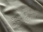 Linnen beddengoed uit de laat 19e eeuw met initialen B.M. -