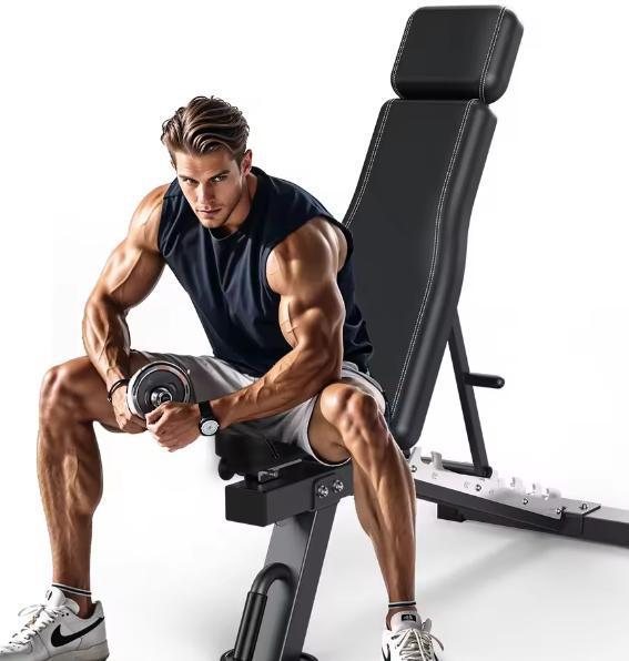 Opvouwbare Fitnessbank – Halterbank voor Buik- en Krachttrai, Sport en Fitness, Fitnessapparatuur, Nieuw, Verzenden