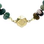 Vintage aventurijn collier met gouden sluiting 14 kt, Ophalen of Verzenden, Nieuw