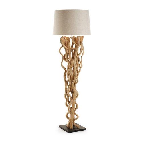 *WOONWINKEL* Kave Home Nuba Vloerlamp Hout, Huis en Inrichting, Lampen | Vloerlampen, Nieuw, Verzenden