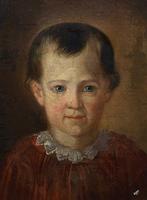 École française (XIX) - Portrait de bébé