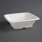 Composteerbare bagasse kommen | Vierkant | 50 stuks, Verzenden, Nieuw in verpakking