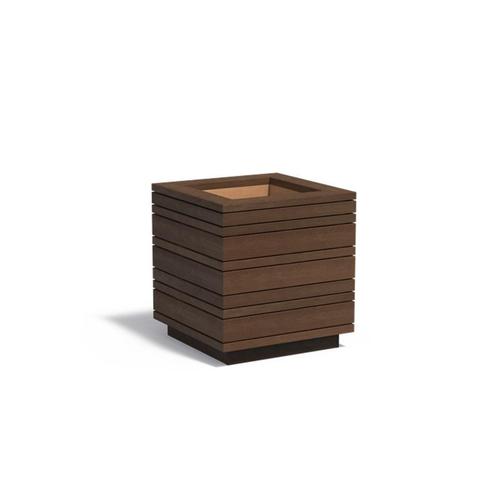 Bamboe plantenbak 80x80x85cm - Met bodem, Tuin en Terras, Bloembakken en Plantenbakken, 60 cm of meer, 60 tot 100 cm, Tuin, Vierkant