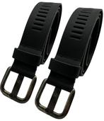 ARIESZZZ Riem Unisex Leder - Zwart - 2 pack, Nieuw