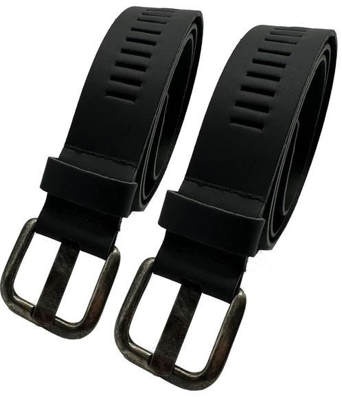 ARIESZZZ Riem Unisex Leder - Zwart - 2 pack, Kleding | Dames, Riemen en Ceinturen