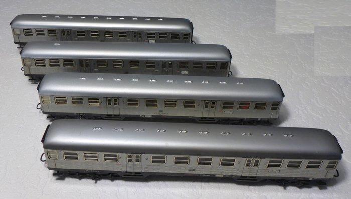 Märklin H0 - 4042 - Modeltrein personenwagen (4) - 4 metalen, Hobby en Vrije tijd, Modeltreinen | H0