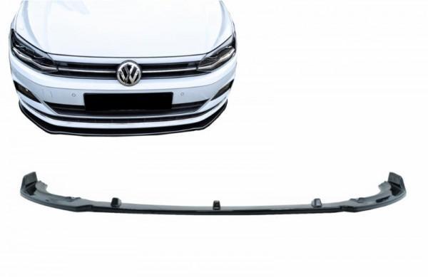 Voorspoiler VW Polo MK6 AW 2G Glans Zwart, Auto-onderdelen, Carrosserie en Plaatwerk, Ophalen of Verzenden