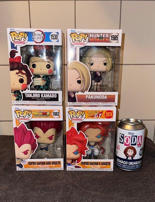 Funko - Funko Pop Anime Bundel - 4 Funko Pops + 1 soda pop -, Antiek en Kunst, Antiek | Speelgoed