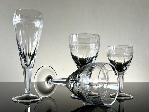 Drinkservies (24) - Antieke kristalglas - Kristal, Antiek en Kunst, Antiek | Meubels | Tafels