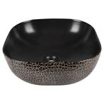 Waskom Differnz Safari 51x40x14.5 cm Keramiek Zwart, Doe-het-zelf en Verbouw, Sanitair, Ophalen of Verzenden, Nieuw