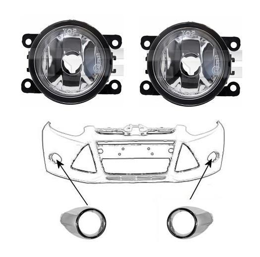 Mistlampset Ford Focus 2011-2014 (Mistlampen), Auto-onderdelen, Verlichting, Nieuw, Ford, Verzenden