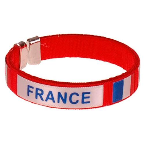 Armbandje - France Vlag - Rood - Voetbal - Onesize NIEUW, Sieraden, Tassen en Uiterlijk, Armbanden, Nieuw, Ophalen of Verzenden