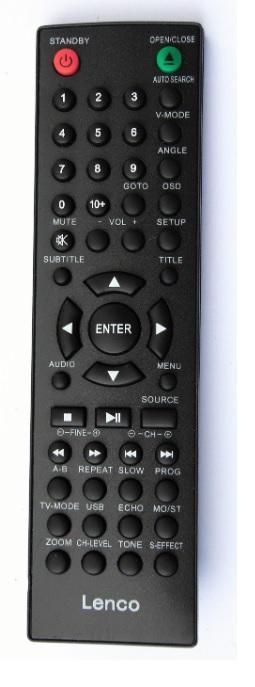 Afstandsbediening Lenco dvd zwart, Audio, Tv en Foto, Afstandsbedieningen, Origineel, Nieuw, Ophalen of Verzenden