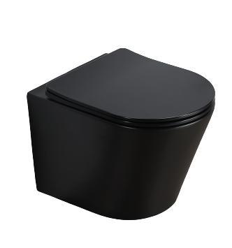 Sani Royal Hangend Toilet Wandcloset Compact Rimfree Mat, Doe-het-zelf en Verbouw, Sanitair