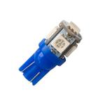 T10 - BLAUW - 5 LED - 12V - 5050 SMD, Ophalen of Verzenden, Nieuw