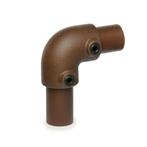 Kniestuk 90° - Vintage Brown (Ø 33.7) | Bezorgen en afhalen, Doe-het-zelf en Verbouw, Ophalen of Verzenden, Nieuw