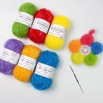 Set van 6 Scrubby Garen voor Haken en Breien, Verzenden, Nieuw