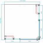 Aanbieding: Douchecabine Van Rijn ST02 Hoekinstap, Doe-het-zelf en Verbouw, Sanitair, Ophalen of Verzenden, Nieuw