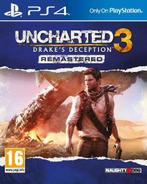 Playstation 4 Uncharted 3: Drakes Deception Remastered, Verzenden, Zo goed als nieuw