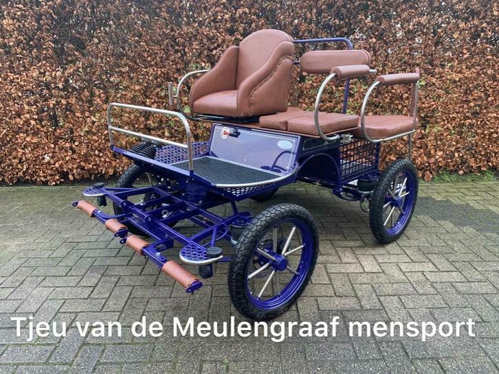 Mooie recreatiewagen Marathonwagen menwagen Shetlander welsh, Dieren en Toebehoren, Rijtuigen en Koetsen, Marathonwagen, Nieuw