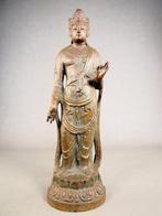Holy Kannon Bodhisattva Statue  - Beeld Brons - Japan, Antiek en Kunst