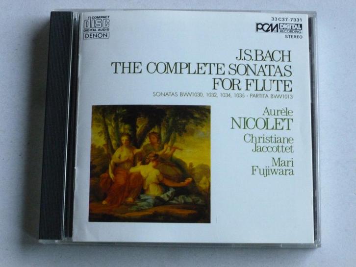 Bach - The Complete Sonatas for Flute / Aurele Nicolet (deno, Cd's en Dvd's, Cd's | Klassiek, Zo goed als nieuw, Verzenden