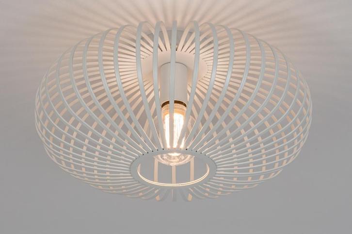 Rietveld Plafondlampen - Wit - Metaal, Huis en Inrichting, Lampen | Plafondlampen, Verzenden