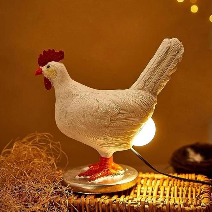 LED Nachtlamp Kip – Schattige Dierenlamp voor Kinderkamer, Huis en Inrichting, Lampen | Overige, Nieuw, Verzenden
