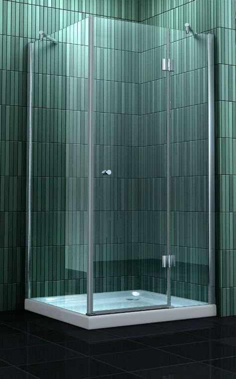 Vierkante douchecabine 170 cm hoog, Doe-het-zelf en Verbouw, Sanitair, Douche, Nieuw, Chroom, Glas, Rvs, Verzenden