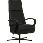 Leren relaxfauteuil Idol - Toledo Nero (zwart) - Small, Huis en Inrichting, Fauteuils, Nieuw, Ophalen of Verzenden, 50 tot 75 cm