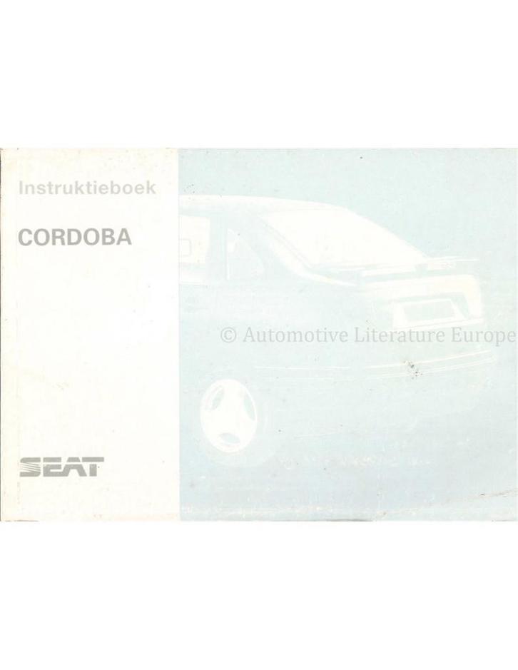 1996 SEAT CÓRDOBA INSTRUCTIEBOEKJE NEDERLANDS, Auto diversen, Handleidingen en Instructieboekjes