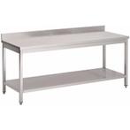 RVS Werktafel met Onderblad | 8 Afmetingen HorecaTraders, Zakelijke goederen, Horeca | Meubilair en Inrichting, Verzenden, Nieuw in verpakking