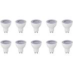 LED Spot 10 Pack - GU10 Fitting - Dimbaar - 6W - 3000K, Metaal of Aluminium, Nieuw, Ophalen of Verzenden, Led